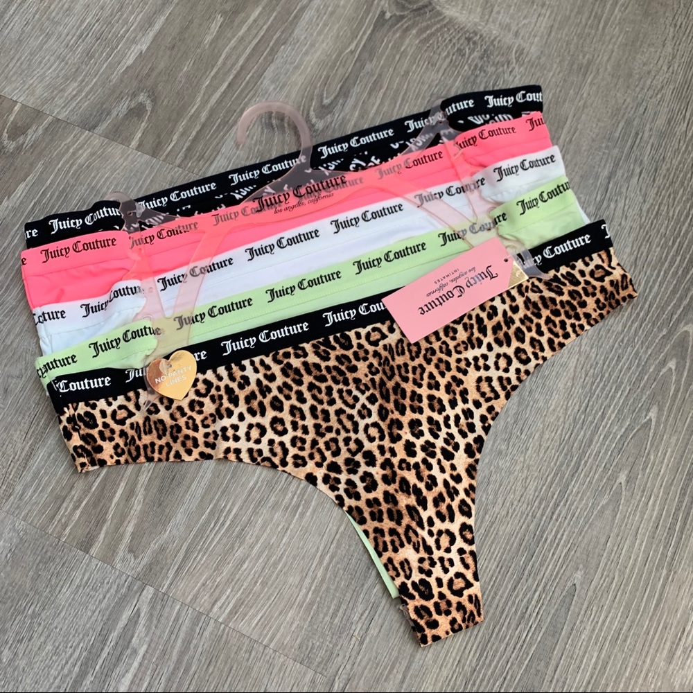 NWT Juicy Couture 5Pack No Panty Line Thongs